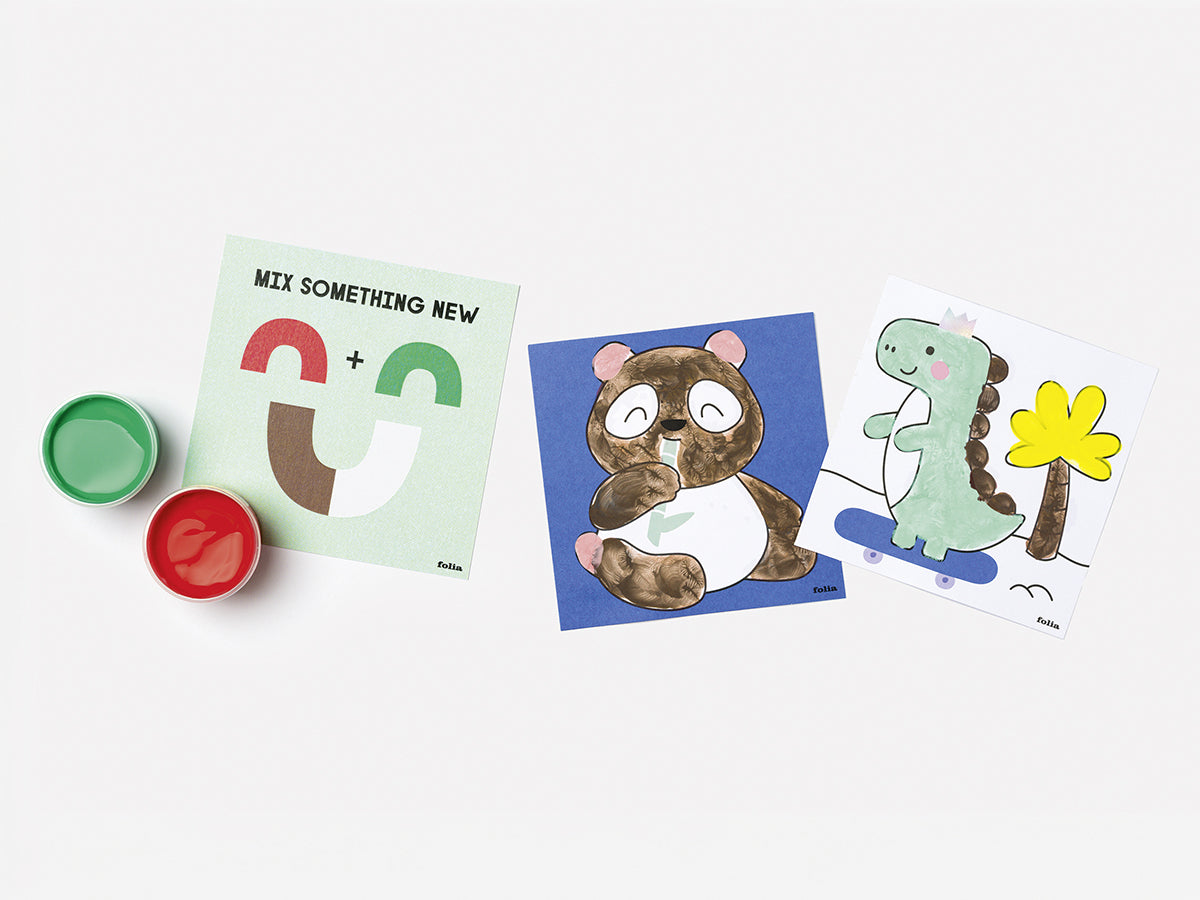 achat Kit de peinture aux doigts pour enfant - Happy Safari