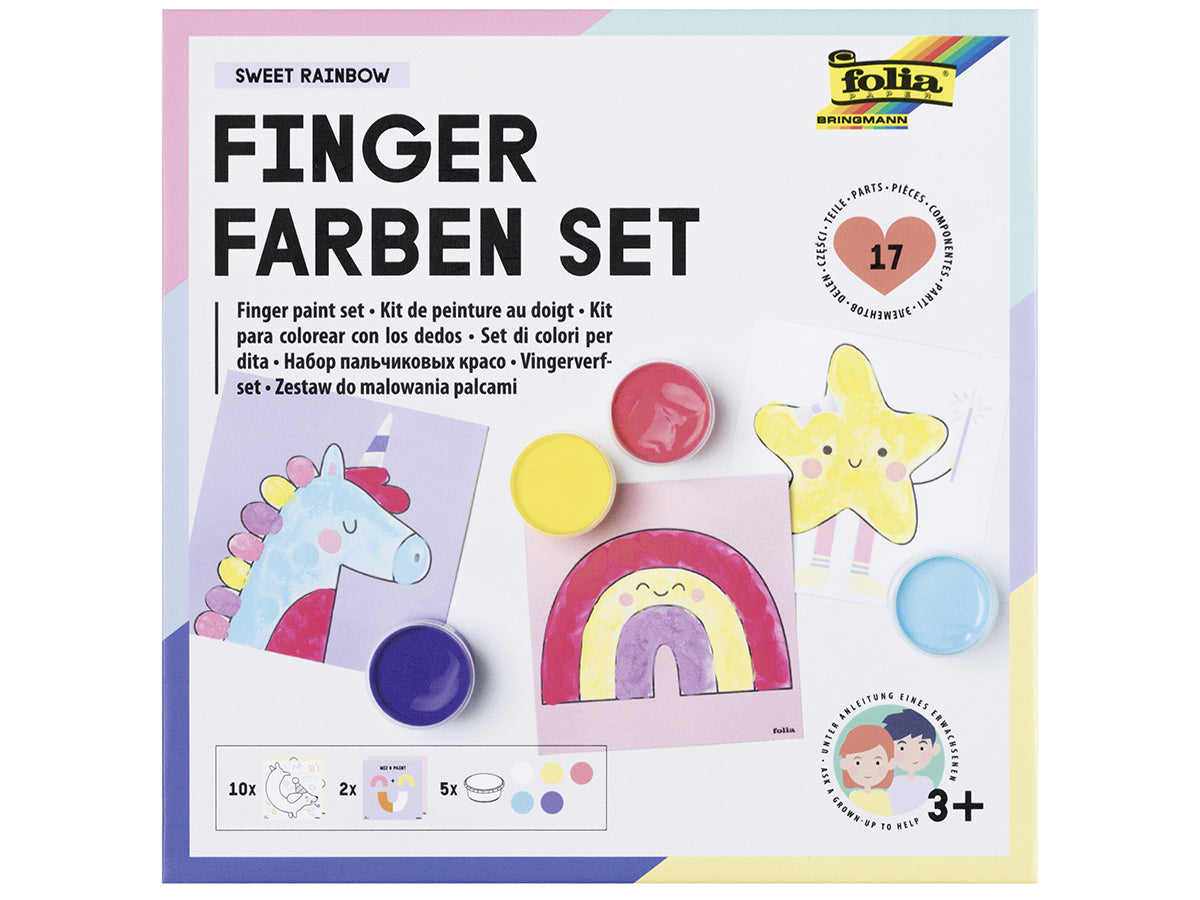 Achat Kit de peinture aux doigts pour enfant -  Sweet Rainbow