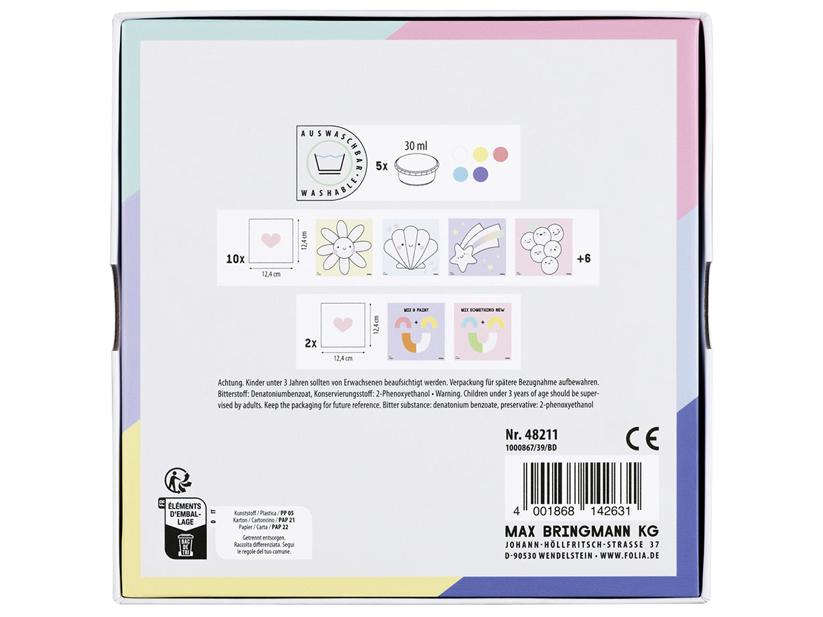 Achat Kit de peinture aux doigts pour enfant -  Sweet Rainbow