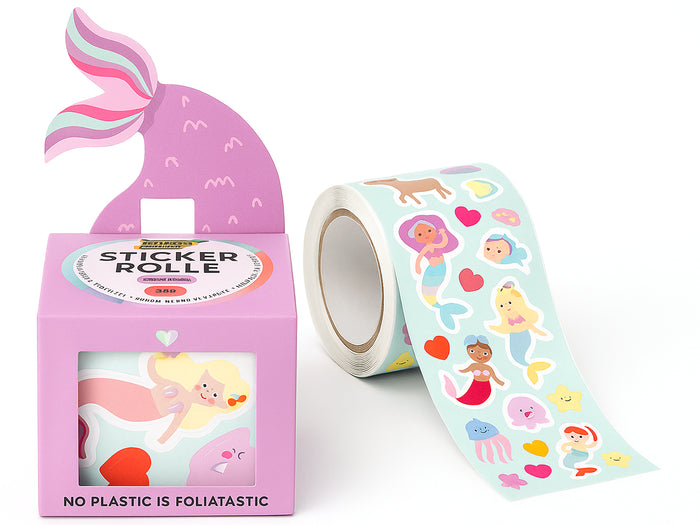 Achat Rouleau de sticker  sirènes et monde marin 4m
