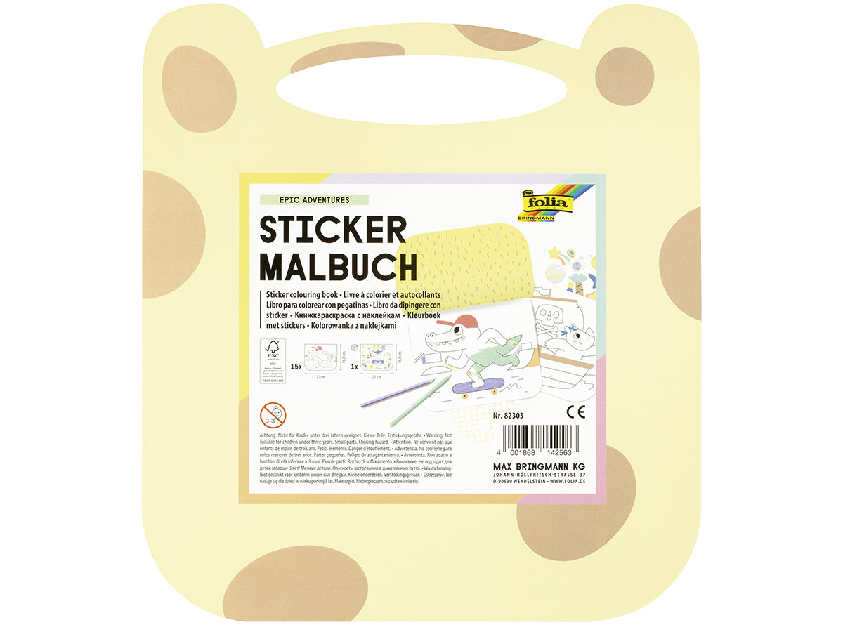 achat Cahier de coloriage avec stickers - Epic adventures