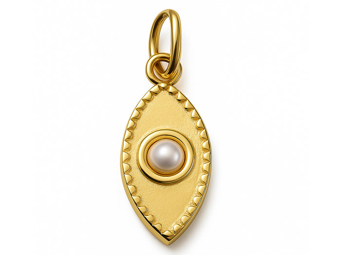 Achat Pendentif œil en acier inoxydable 304 doré à l’or fin