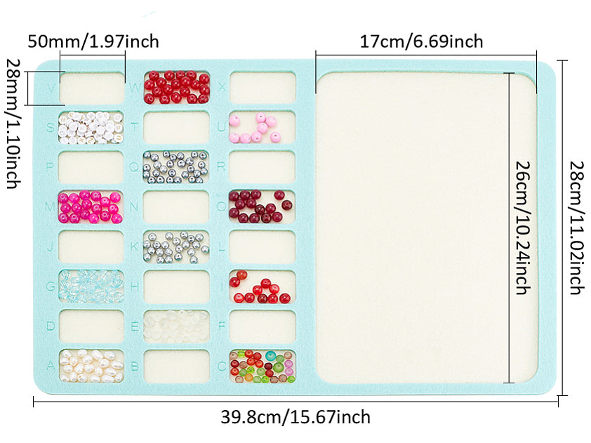 achat Planche à perles rectangulaire en feutrine
