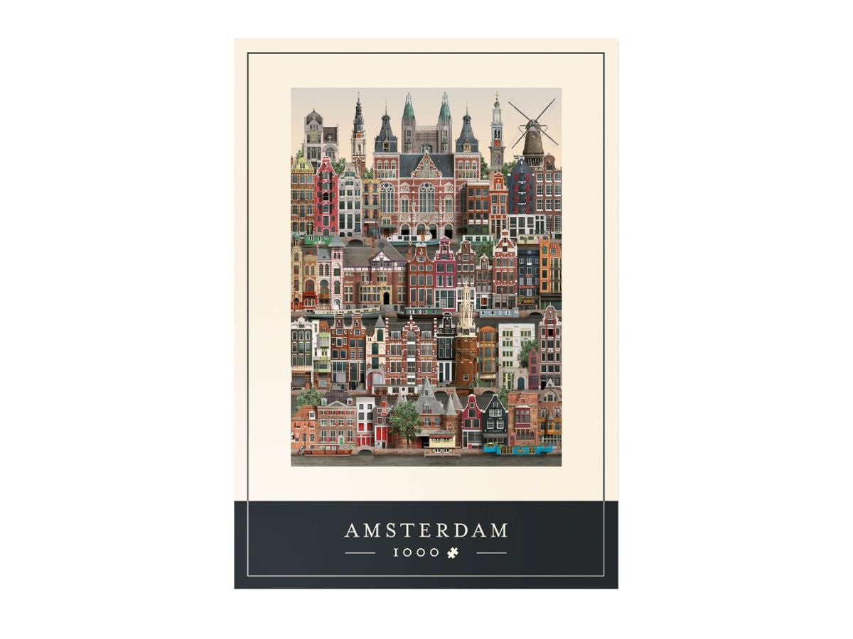 achat Puzzle 1000 pièces Amsterdam - Martin Schwartz - Vue architecturale