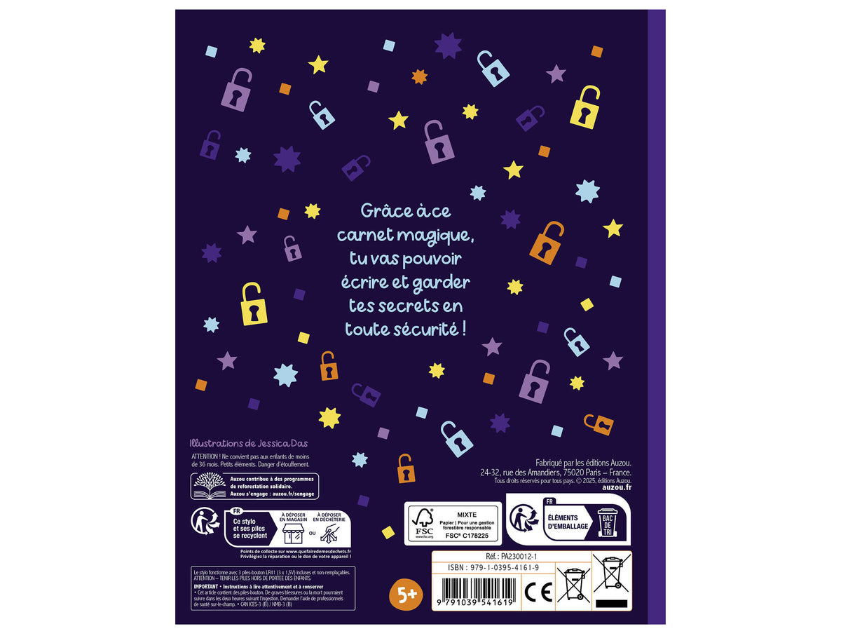 achat Ma papeterie créative – Mon carnet Top Secret - Auzou