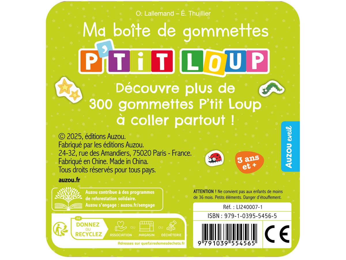 achat Ma boîte de gommettes P’tit Loup