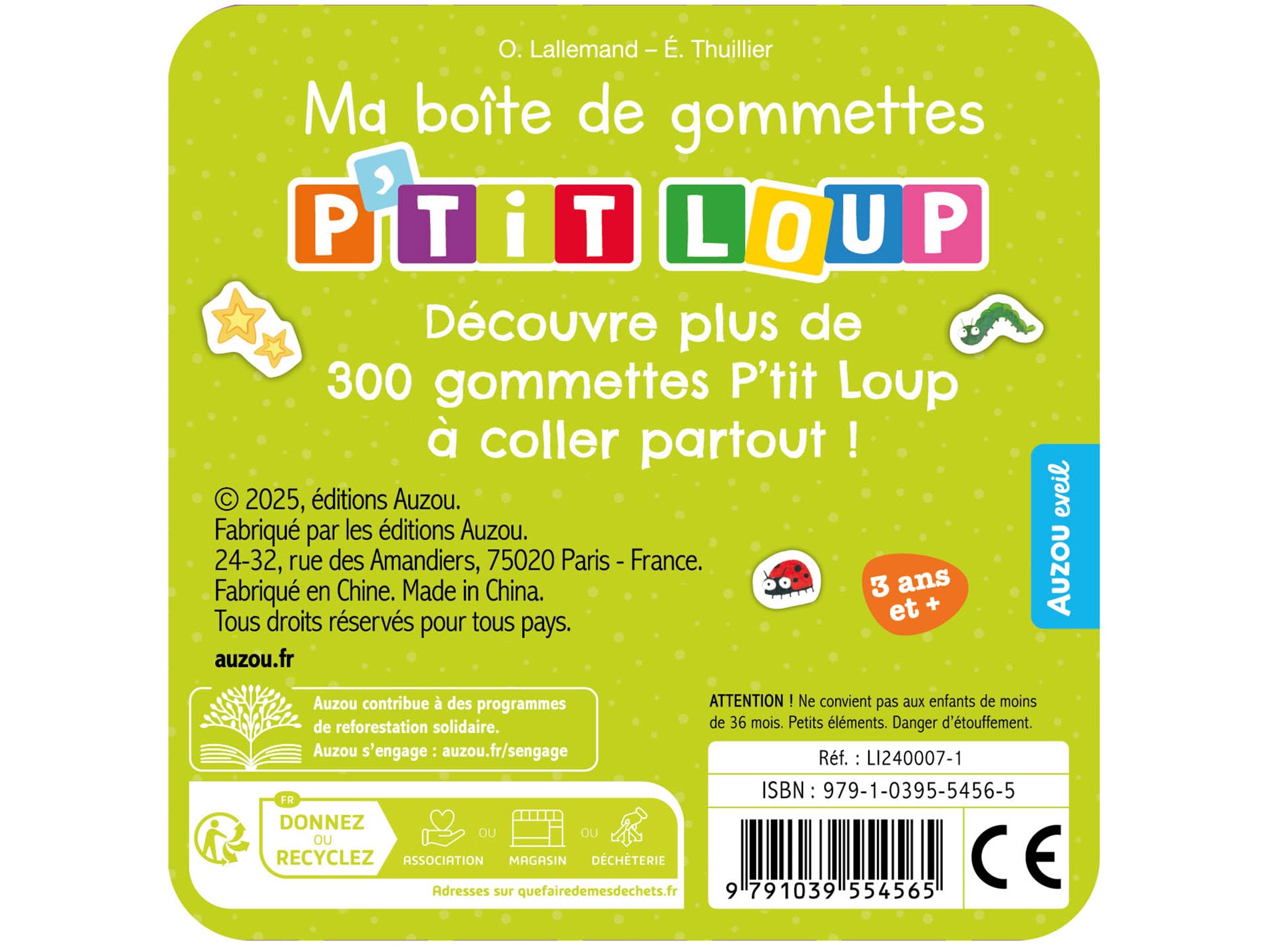 achat Ma boîte de gommettes P’tit Loup