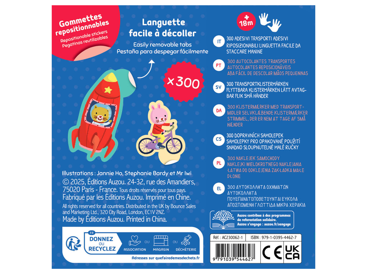 achat Boîte de gommettes métal – Les transports