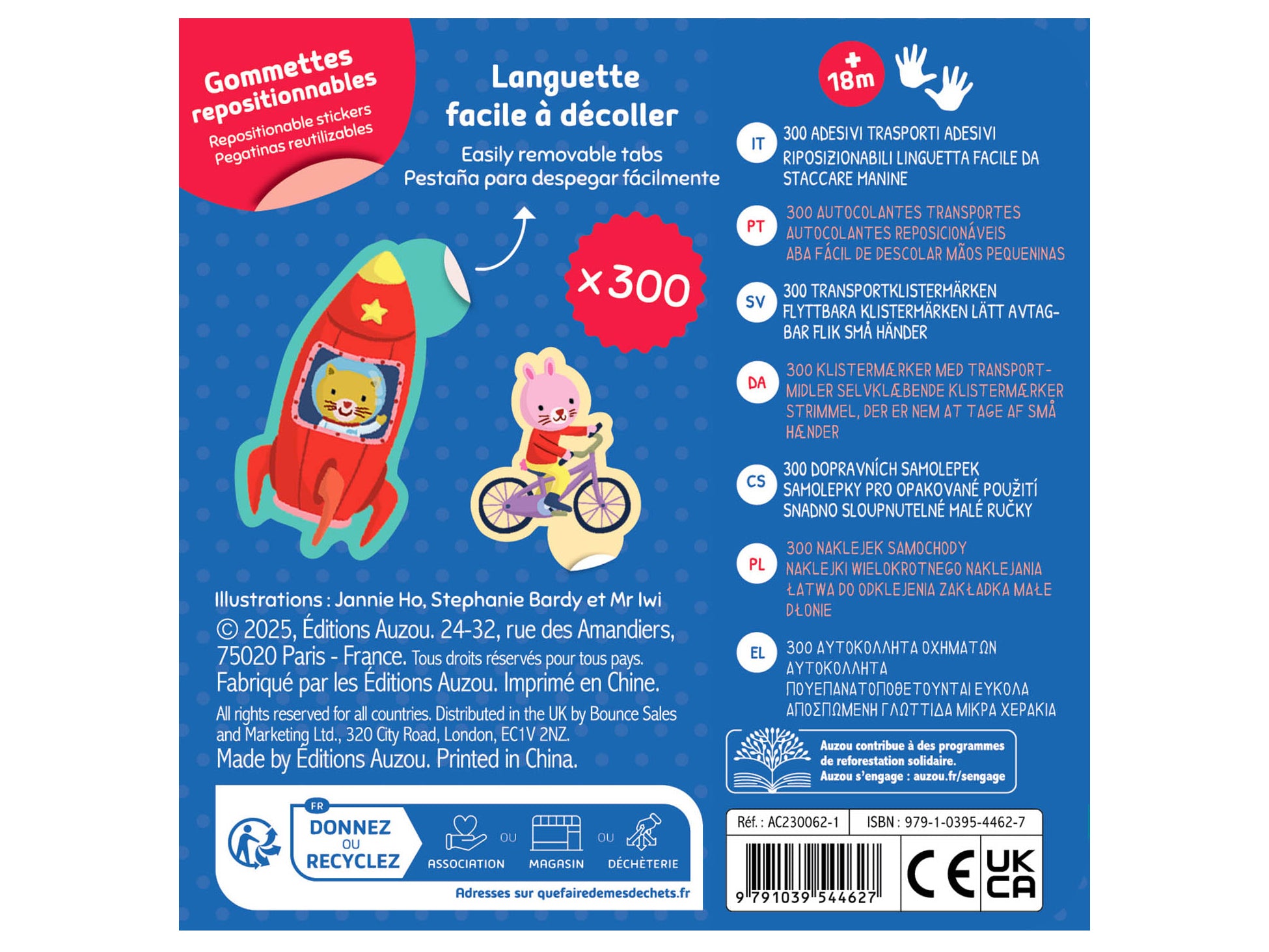 achat Boîte de gommettes métal – Les transports