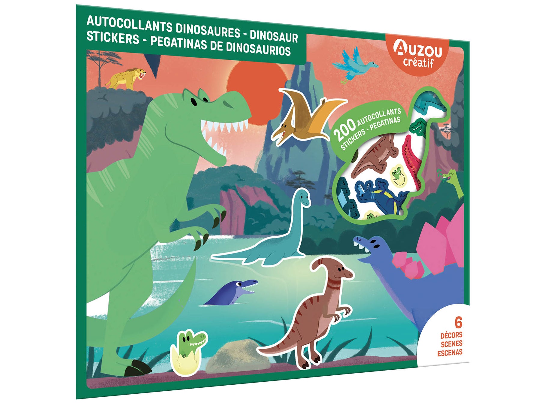 Achat Ma pochette d’artiste – 200 autocollants dinosaures