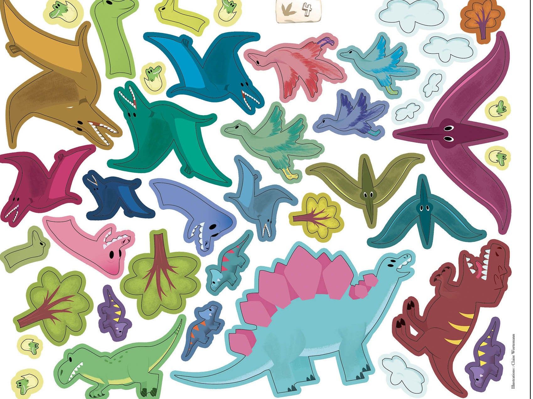 achat Ma pochette d’artiste – 200 autocollants dinosaures
