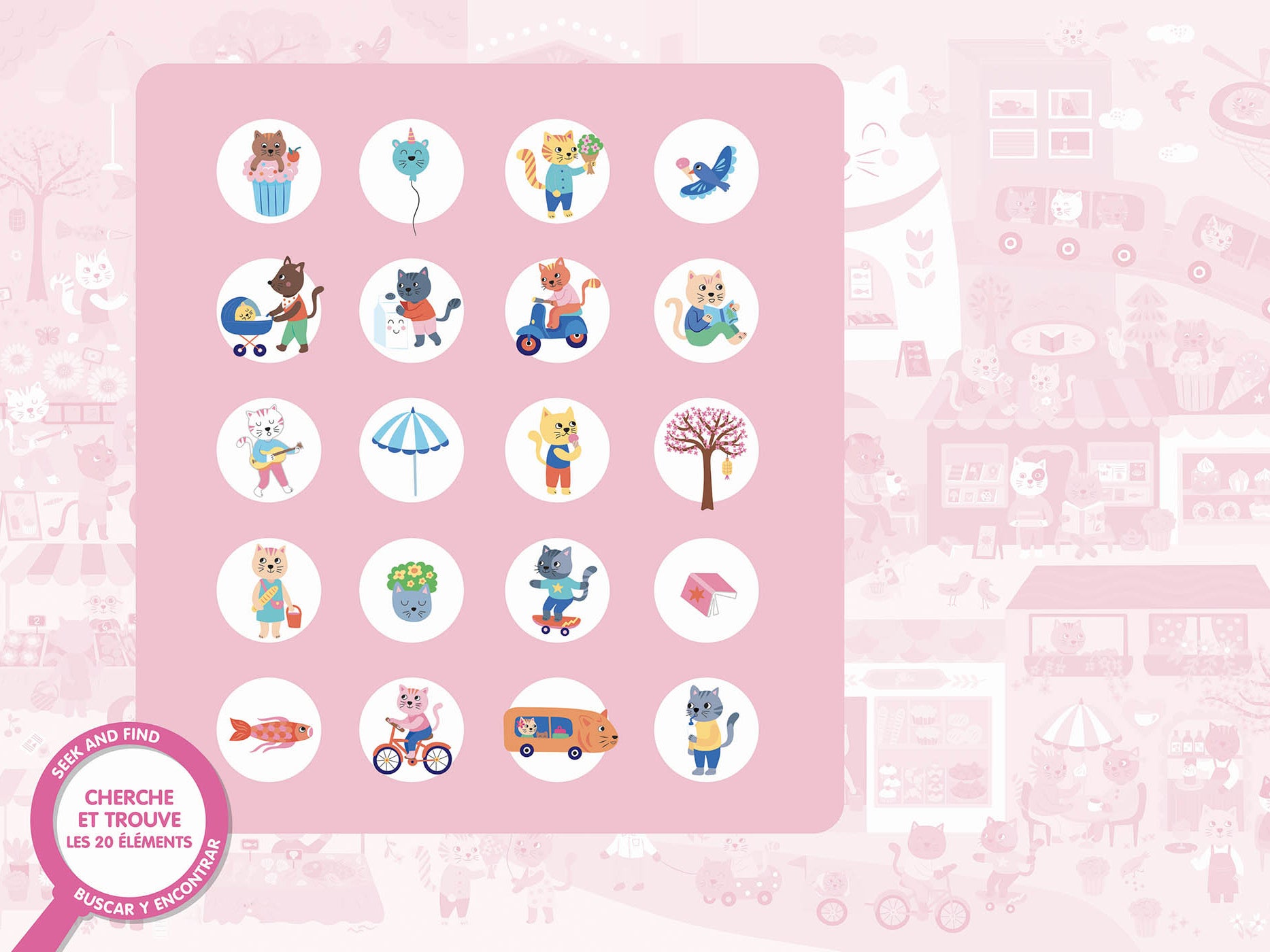 achat Puzzle cherche et trouve – Kawaii