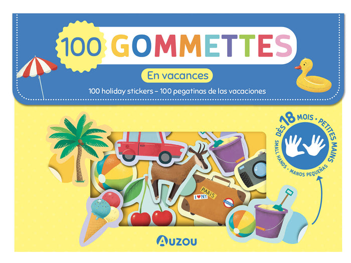 Achat Pochette de 100 gommettes – En vacances - Auzou