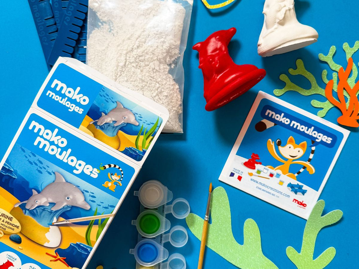 achat Mako moulages : Le Dauphin et son bébé