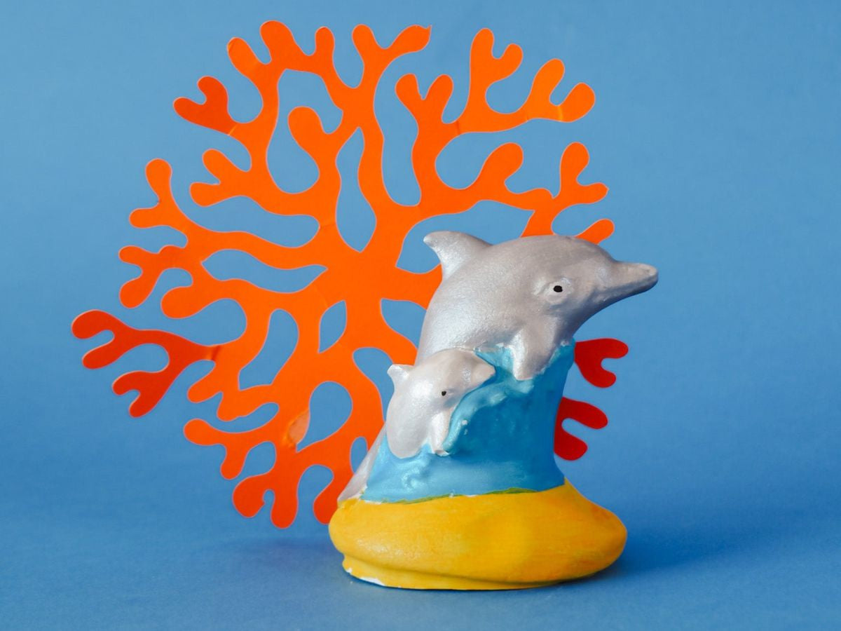 achat Mako moulages : Le Dauphin et son bébé
