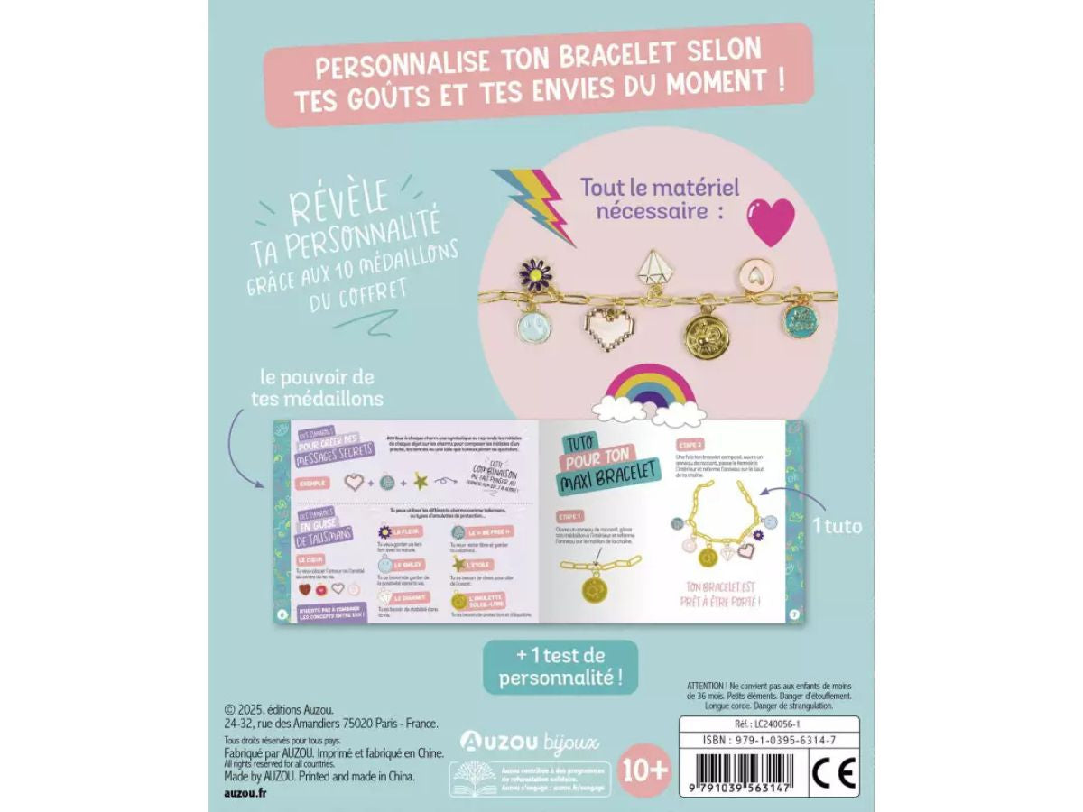 achat Mon bracelet à personnaliser – Chaîne dorée & 10 médaillons