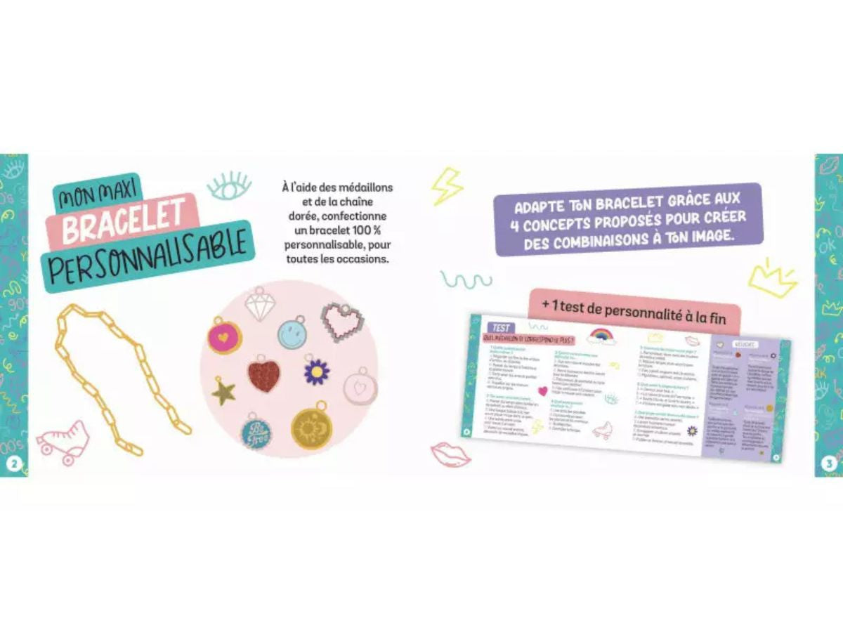 Mon bracelet à personnaliser – Chaîne dorée & 10 médaillons