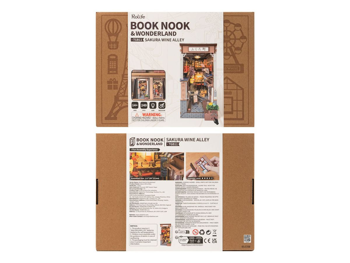 achat Book Nook - Pièce miniature - Sakura Wine Alley  - ROLIFE