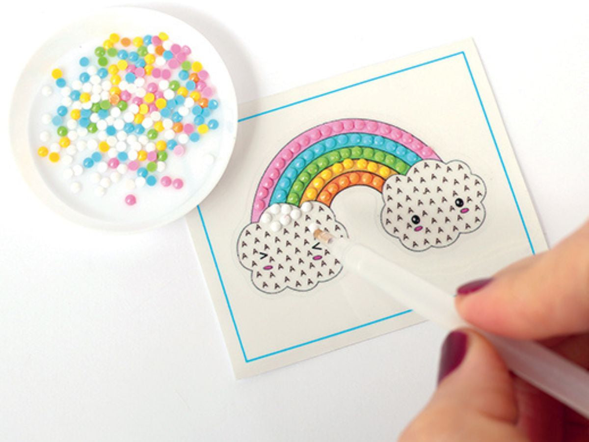achat Kit DIY Diamant Mosaïque Sticker – Arc-en-Ciel