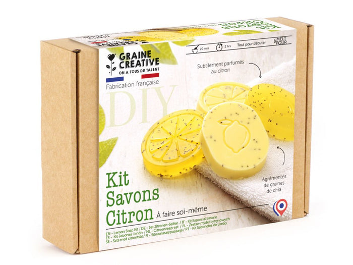 Achat Kit DIY Savons Citron & Graines de Chia