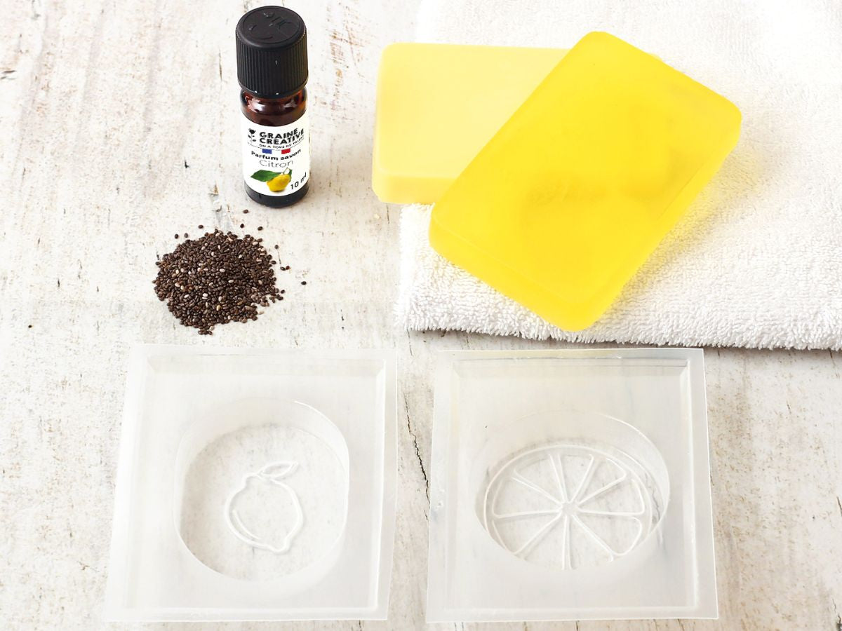 Achat Kit DIY Savons Citron & Graines de Chia