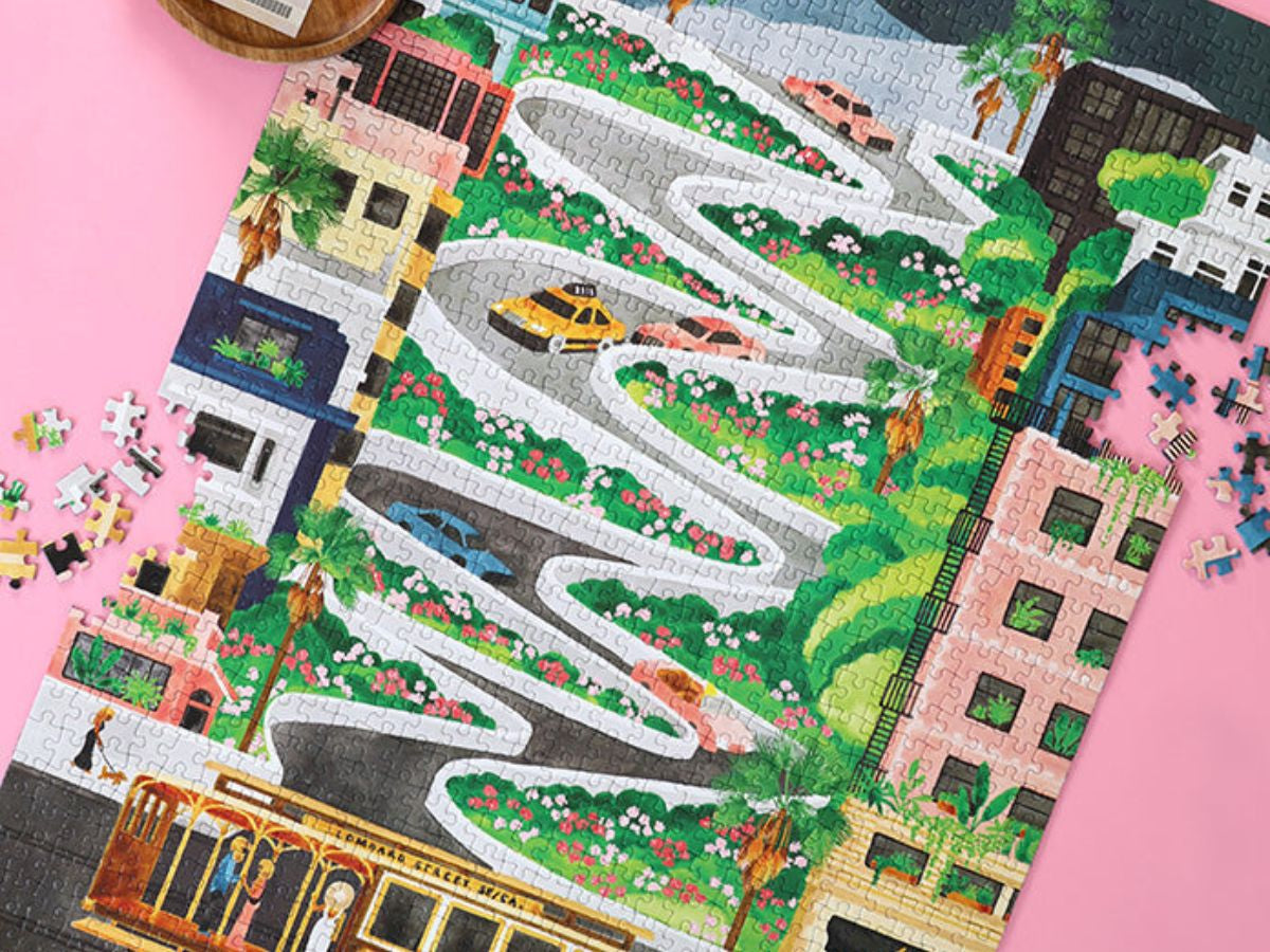 Achat Puzzle Lombard Street 1000 pièces - ATWS
