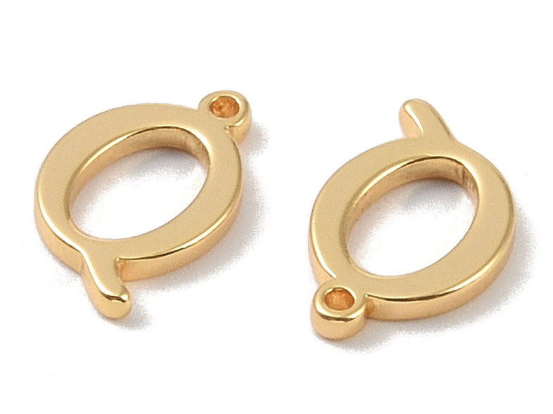 achat Breloque lettre Q en laiton plaqué or 18 K