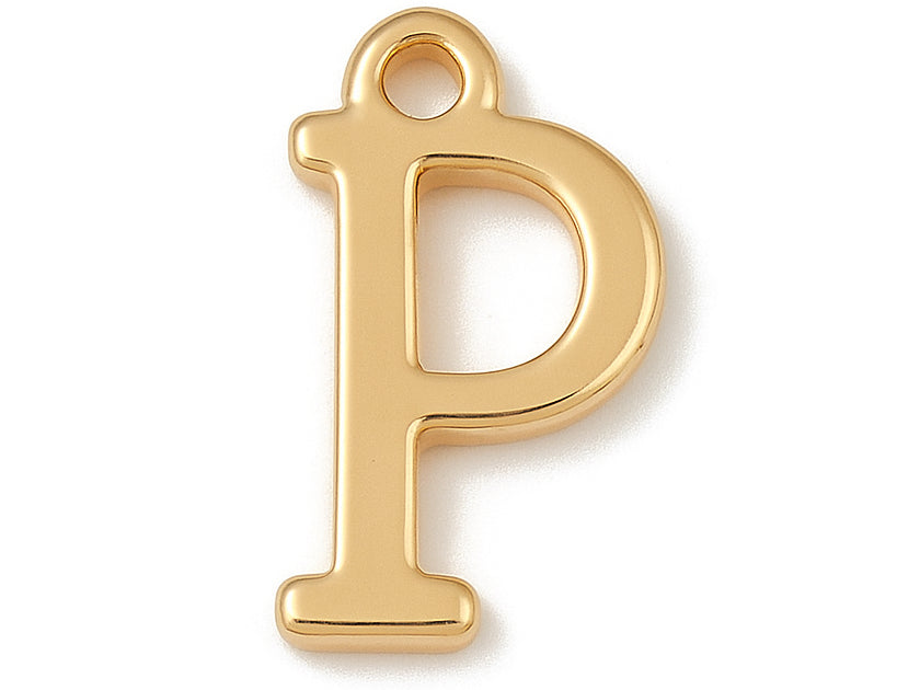 Achat Breloque lettre P en laiton plaqué or 18 K
