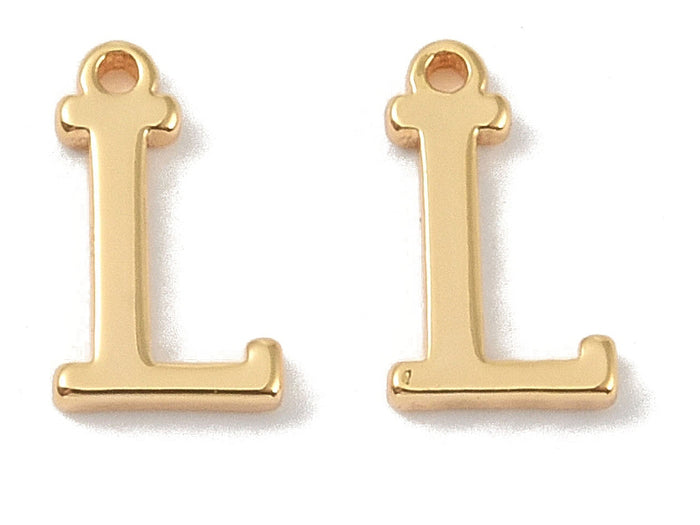 Achat Breloque lettre L en laiton plaqué or 18 K