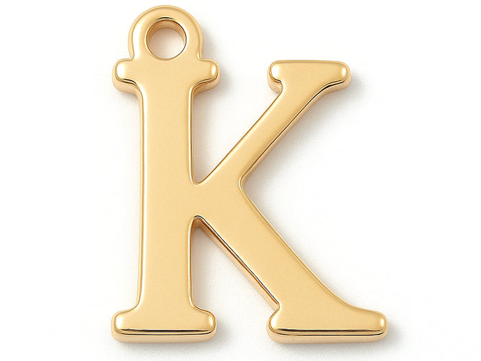 Achat Breloque lettre K en laiton plaqué or 18 K