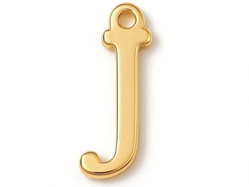 Achat Breloque lettre J en laiton plaqué or 18 K