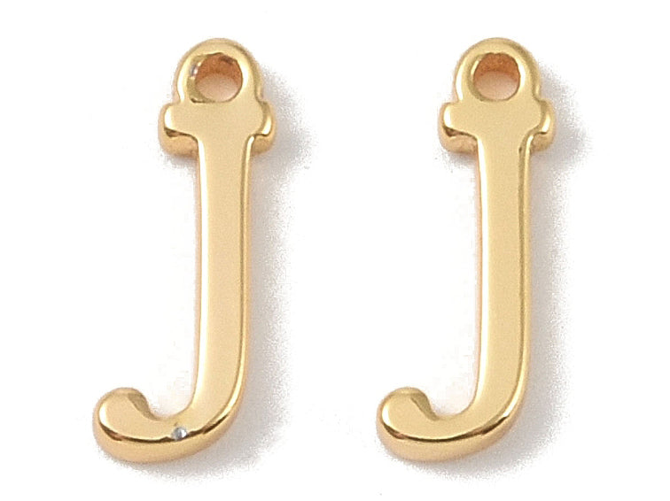 Achat Breloque lettre J en laiton plaqué or 18 K