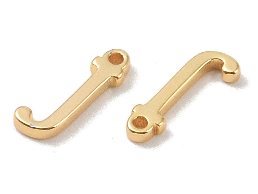 achat Breloque lettre J en laiton plaqué or 18 K