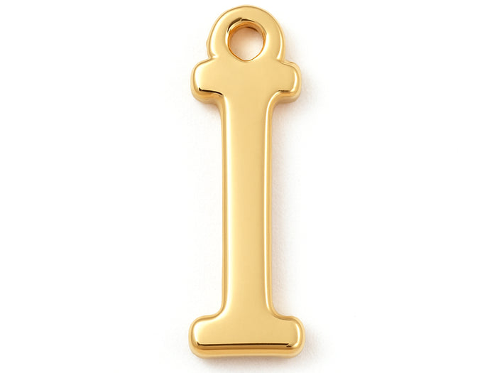 Achat Breloque lettre I en laiton plaqué or 18 K