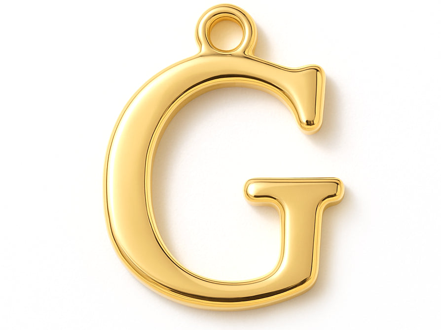 Achat Breloque lettre G en laiton plaqué or 18 K