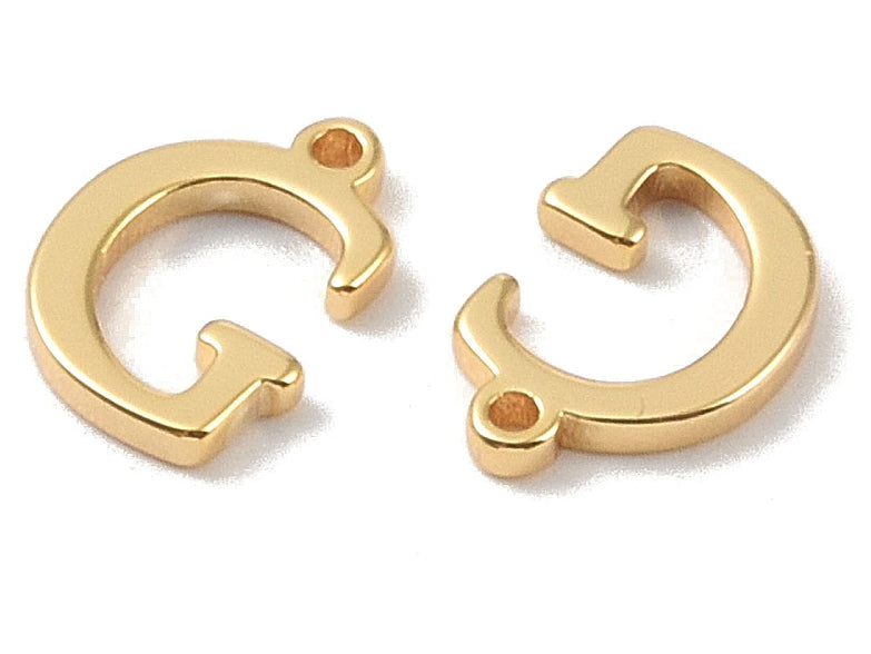 achat Breloque lettre G en laiton plaqué or 18 K