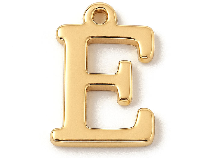 Achat Breloque lettre E en laiton plaqué or 18 K