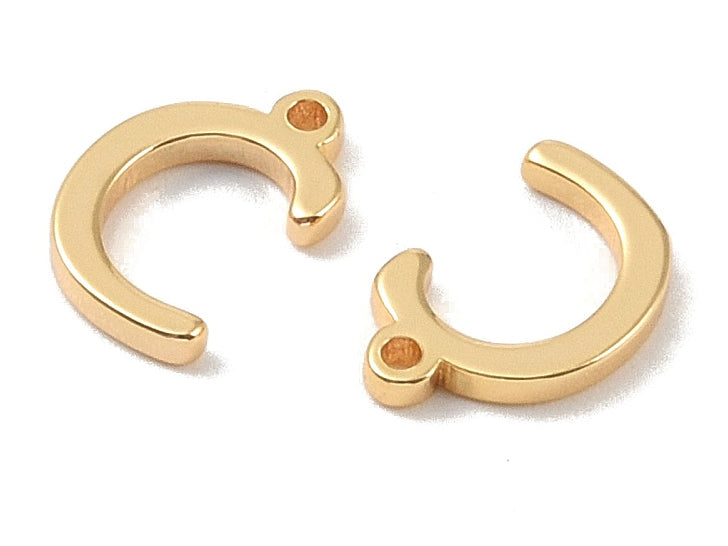 achat Breloque lettre C en laiton plaqué or 18 K