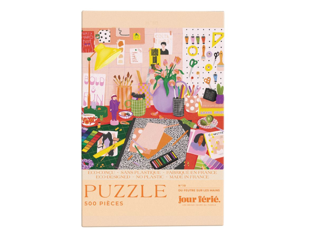 Achat Du feutre sur les mains Puzzle 500 pcs - Jour Férié