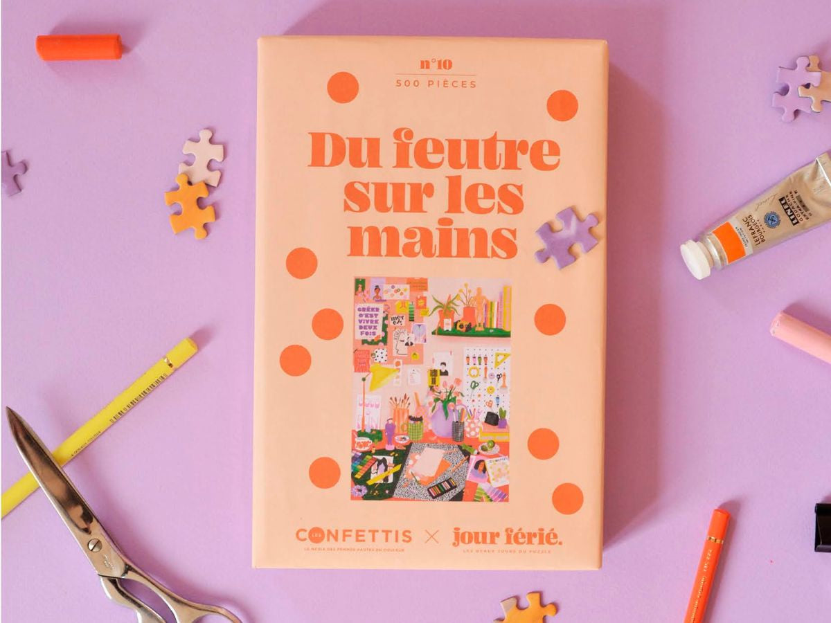 Achat Du feutre sur les mains Puzzle 500 pcs - Jour Férié