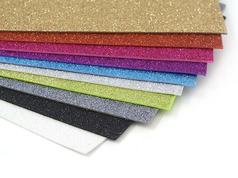 Achat Set de 10 plaques de mousse à paillettes