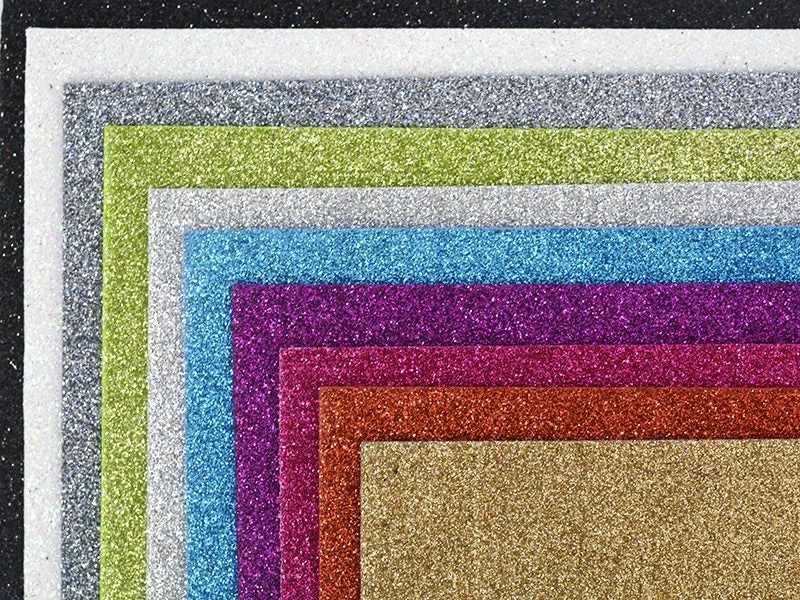 achat Set de 10 plaques de mousse à paillettes
