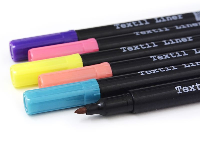 Achat 6 feutres pour tissus - couleurs trendy