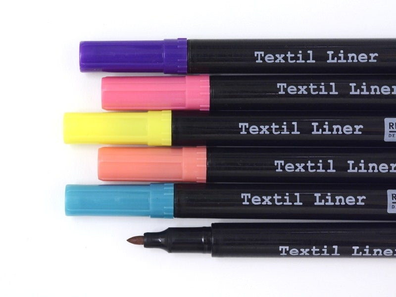 achat 6 feutres pour tissus - couleurs trendy