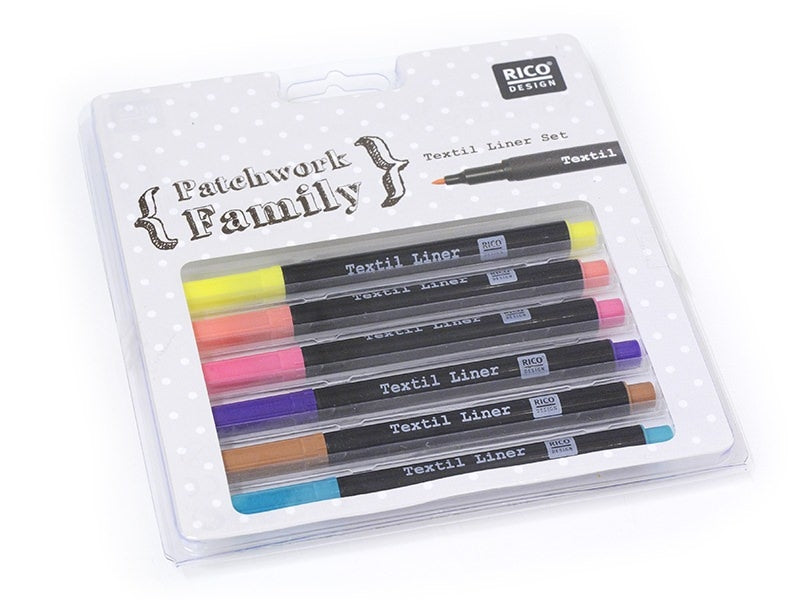 achat 6 feutres pour tissus - couleurs trendy