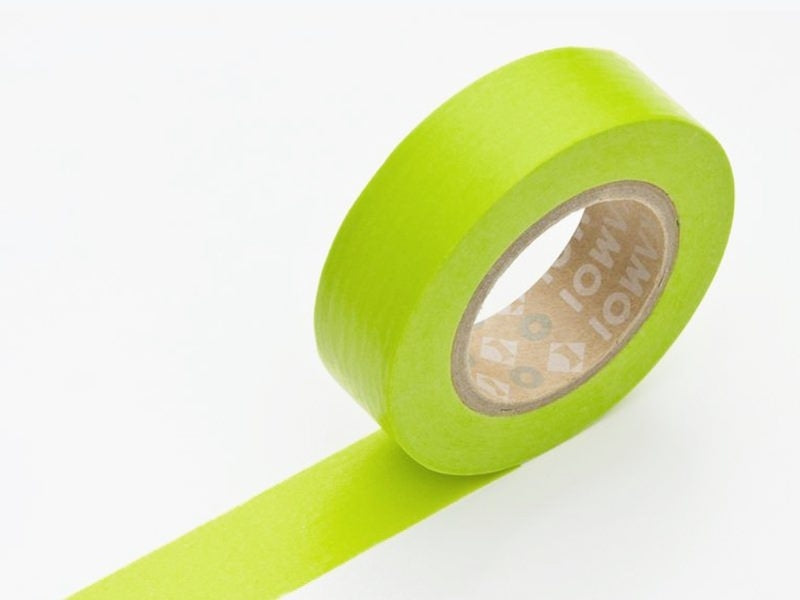 Achat Masking tape uni - vert pomme