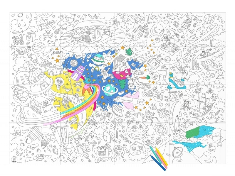 Achat Poster géant en papier à colorier - COSMOS - OMY