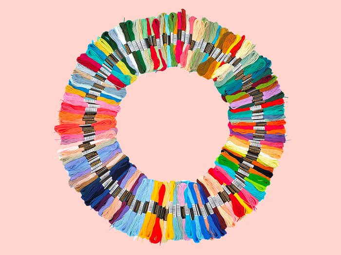 Achat 150 Écheveaux de fils en polycotton à broder - 150 couleurs