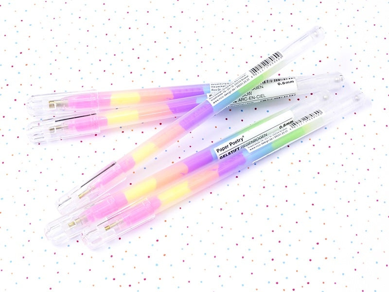 achat Stylo gel arc-en-ciel - pointe 0,8 mm