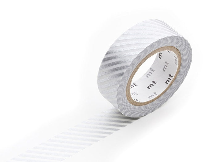 Achat Masking tape motif - Rayé argent